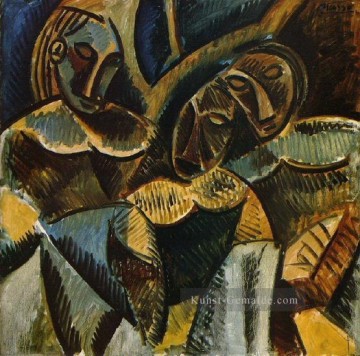 Pablo Picasso Werke - Trois femmes sous un arbre 1907 kubist Pablo Picasso